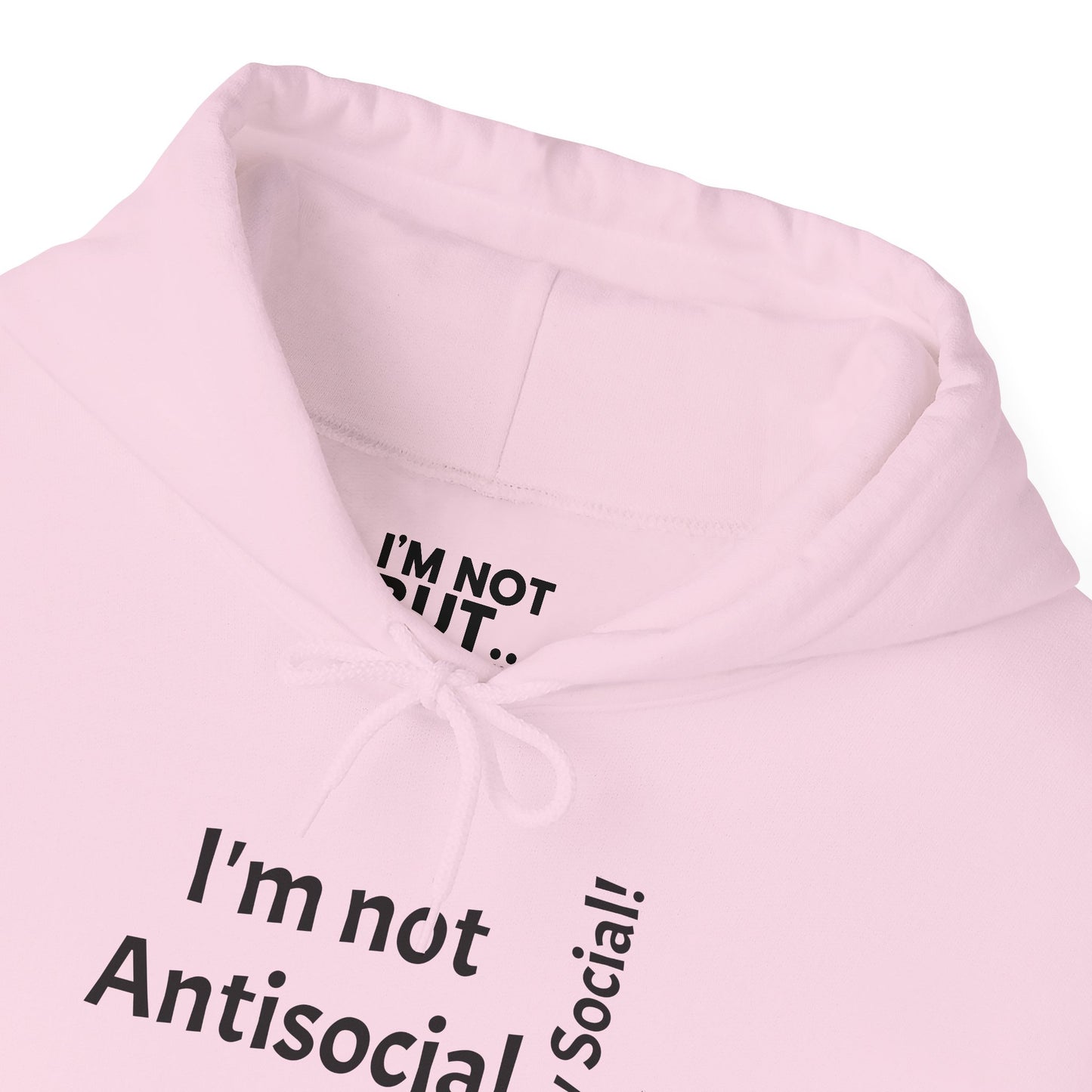 "I'm Not Antisocial, But... Selectively Social!" - Sweatshirt Unissexo Heavy Blend™ com Capuz