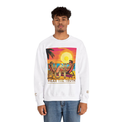 "Edição Especial – Sunset" - Sweatshirt Unissexo Heavy Blend™ com Gola Redonda