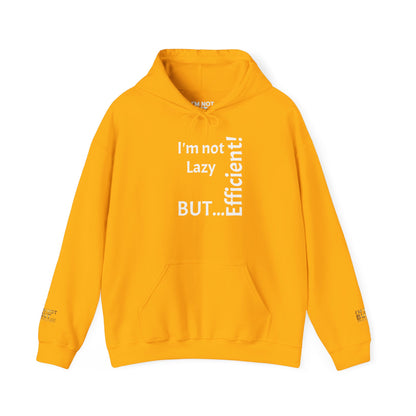 « Je ne suis pas paresseux, MAIS efficace ! » Sweat-shirt à capuche unisexe Heavy Blend™ 