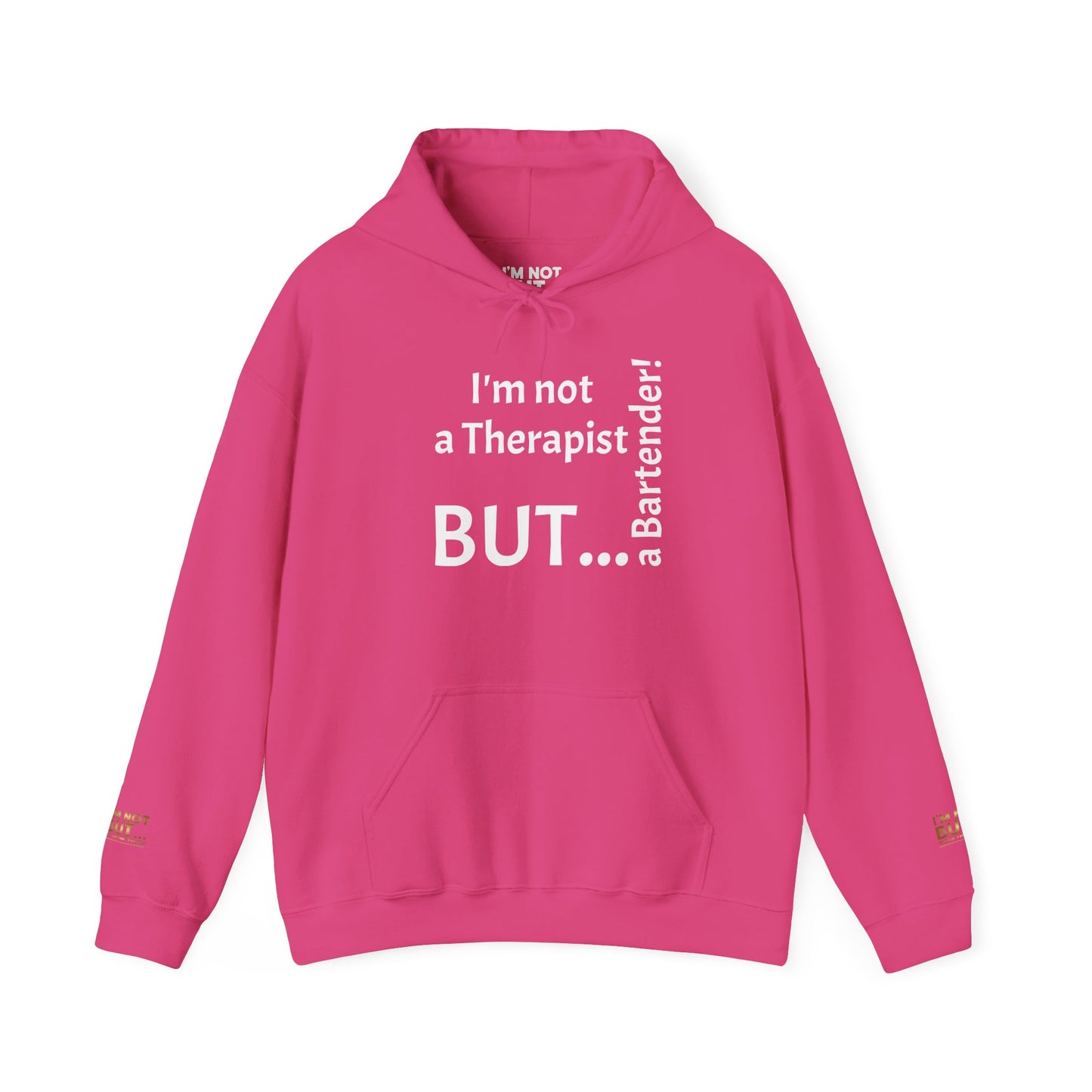 "I'm Not a Therapist, But a Bartender!" - Sweatshirt Unissexo Heavy Blend™ com Capuz