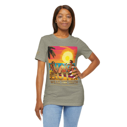 "Edição Especial – Sunset" - T-Shirt Unissexo de Manga Curta em Jersey