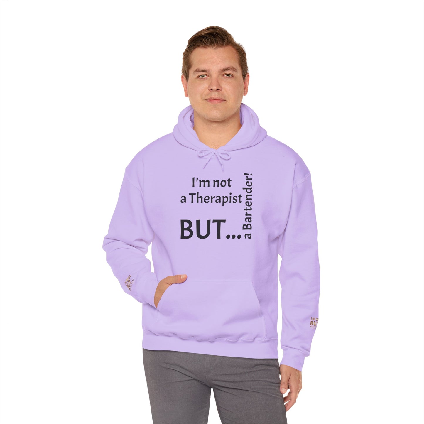 "I'm Not a Therapist, But a Bartender!" - Sweatshirt Unissexo Heavy Blend™ com Capuz