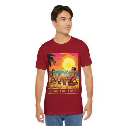 "Edição Especial – Sunset" - T-Shirt Unissexo de Manga Curta em Jersey