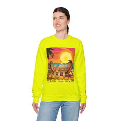 "Edição Especial – Sunset" - Sweatshirt Unissexo Heavy Blend™ com Gola Redonda